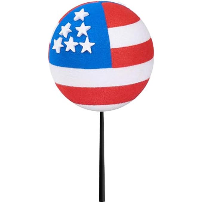 rayihni USA American Flag (2 Sided) Car, Truck, SUV, Antenna Ball/Antenna Topper (Auto Accessory) - Image 1