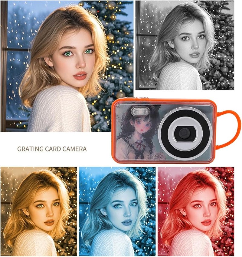 كاميرا رقمية برتقالية بدقة 4K و48 ميجابكسل مع تركيز تلقائي وعدسة مزدوجة وتكبير 18X للمراهقين والمبتدئين - Image 4