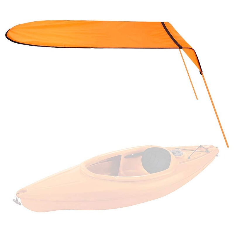 KUUQA Kayak Boat Canoe Sun Shade Canopy for Single Person, Kayak Accessories Valentines Day Anniversary Birthday Gifts for Him Her Husband Wife（Orange） - Image 1