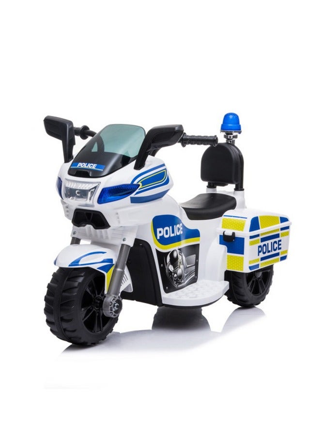 Amsham Toys Police Powered Riding Motorbike - white - Image 1