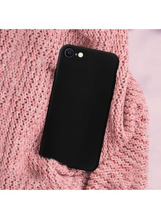 Apple iPhone SE 2022 (SE 3rd Generation) Protective Case Ultra Slim Soft TPU Cover 4.7 inch Black - view 4
