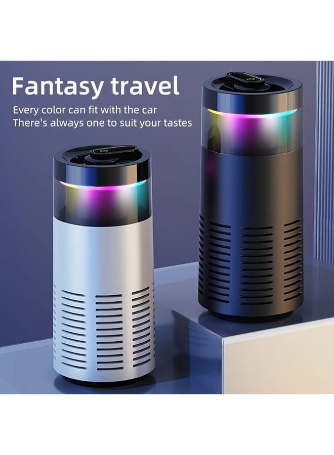 White Mini Air Purifier Portable USB Powered with 360 Airflow 4 Stage Filtration for Home Office Car - Image 2