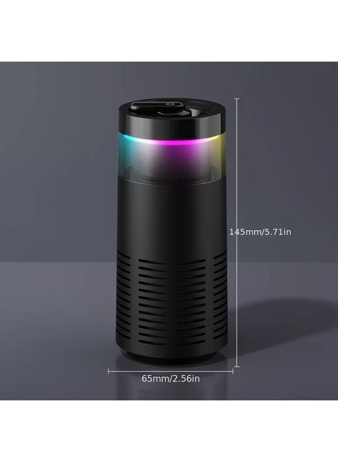 White Mini Air Purifier Portable USB Powered with 360 Airflow 4 Stage Filtration for Home Office Car - Image 4