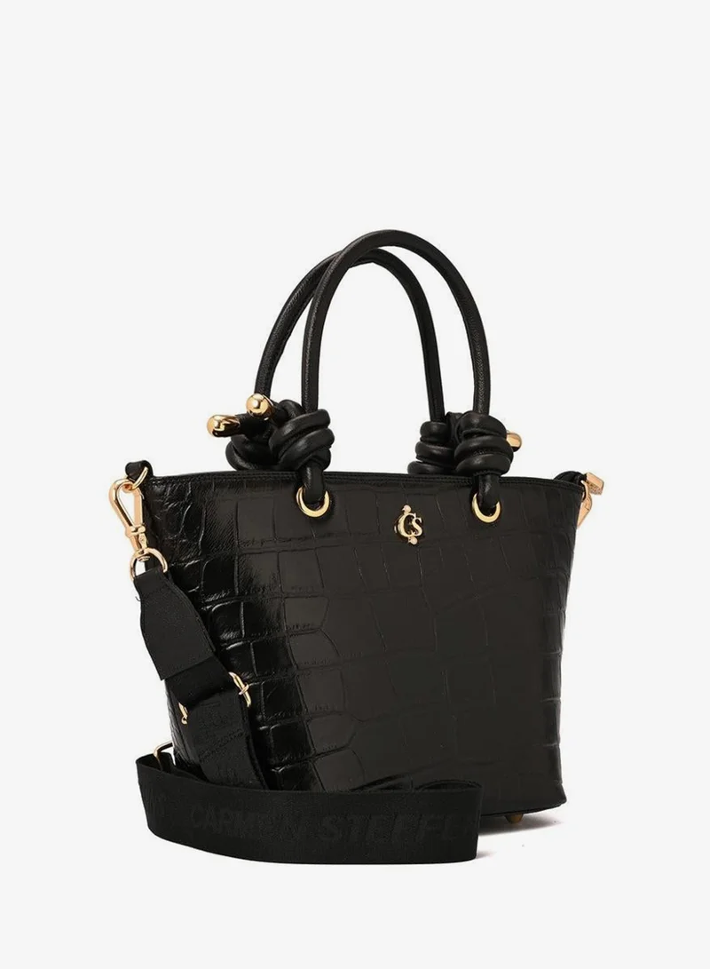 Shopping Bag Knot Black