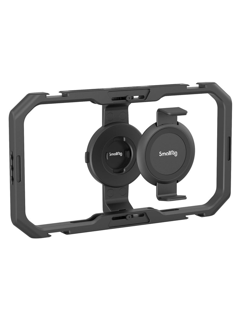 Excefore Universal Quick Release Phone Cage, Aluminium Alloy Magnetic Smartphone Video Rig Support for Apple MagSafe, Sturdy Phone Video Stabilizer Case for iPhone for Samsung for Huawei and More-4299 - Image 1