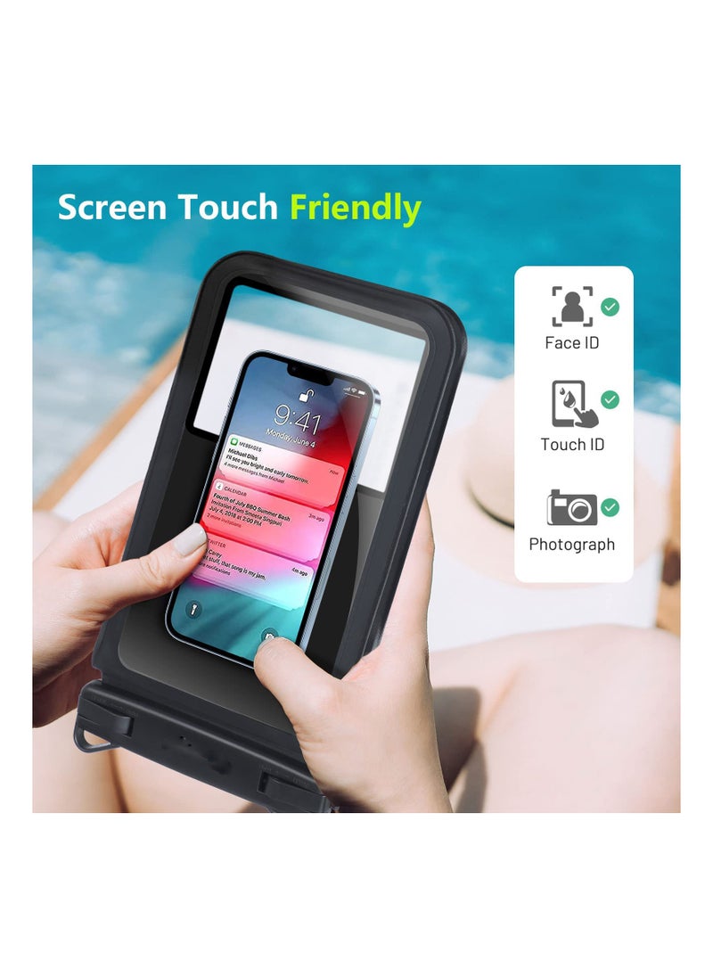 Generic - Large Floating Waterproof Phone Pouch - 2 Pack Underwater Dry Bag for iPhone and Galaxy, Double Space Waterproof Phone Case for Swimming and Vacation Use. - Image 1