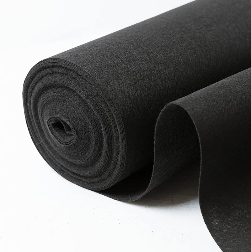 HUAHOO Aisle Runners Wedding Accessories Black Aisle Runner Carpet Rugs for Step and Repeat Display, Ceremony Parties and Events Indoor or Outdoor Decoration 24 Inch Wide x 15 feet Long - Image 3