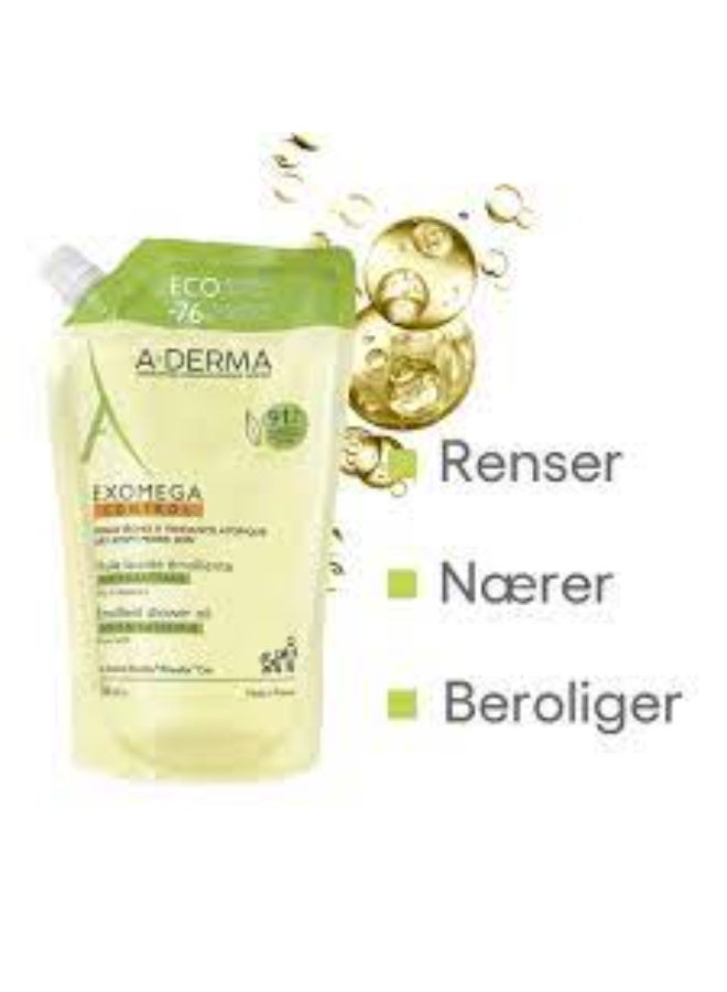 إيه-ديرما زيت الاستحمام إكزوميجا كونترول إيكو-ريفيل من أ-ديرما، 500 مل - Image 2