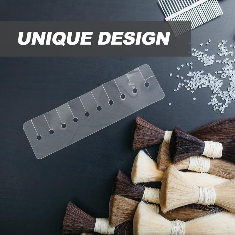 10pcs 14cm Hair Extension Heat Shield with 10 Multi-holes Hair Glue Protector for Weave Application Attachment Tool for Professional Use - Image 4
