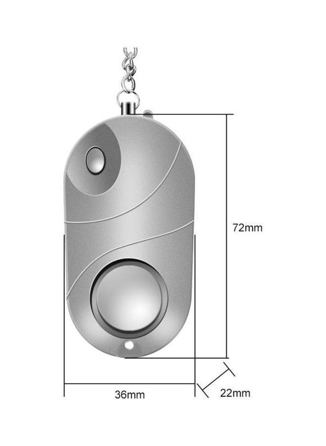 NIBEMINENT - Self-Defense Security Alarm Keychain Silver - Image 1
