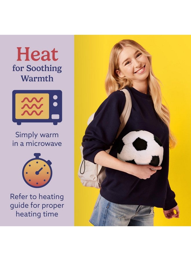 warmies Microwavable & Weighted Stuffed Animals, Soccer Ball - Heated Stuffed Animal Plushie for Warmth & Comfort - Cute Soft Plush Toys for Adults & Children (Boys, Girls, Babies & Toddlers) - Image 4