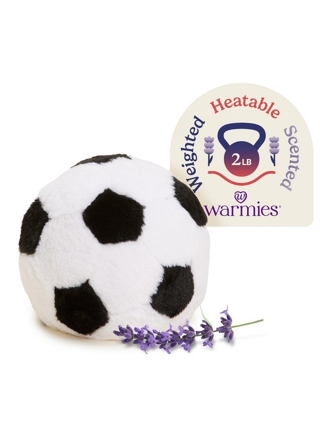 warmies Microwavable & Weighted Stuffed Animals, Soccer Ball - Heated Stuffed Animal Plushie for Warmth & Comfort - Cute Soft Plush Toys for Adults & Children (Boys, Girls, Babies & Toddlers) - Image 1