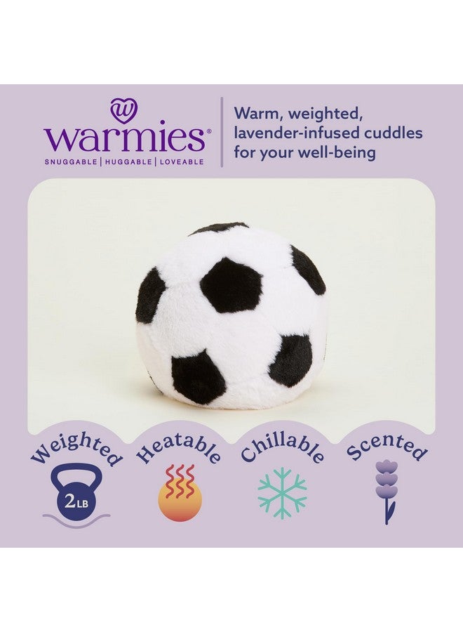 warmies Microwavable & Weighted Stuffed Animals, Soccer Ball - Heated Stuffed Animal Plushie for Warmth & Comfort - Cute Soft Plush Toys for Adults & Children (Boys, Girls, Babies & Toddlers) - Image 2