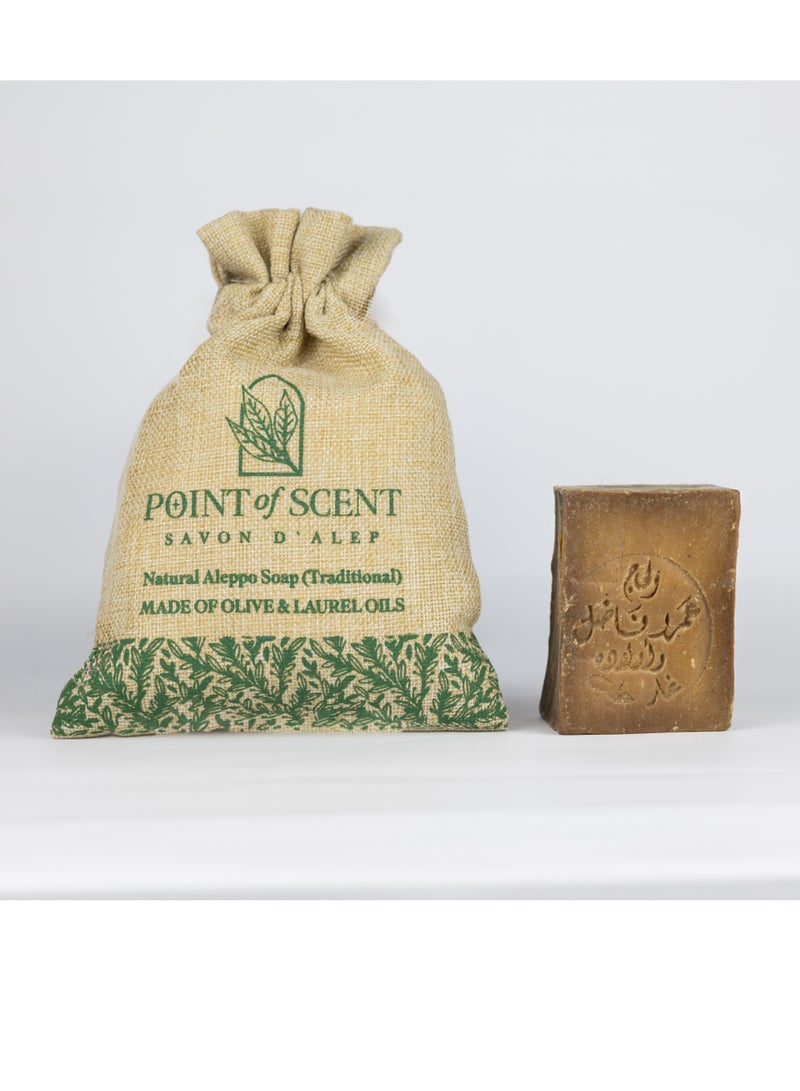 POINT of SCENT Traditional Natural Aleppo laurel soap 200 GR - Image 1