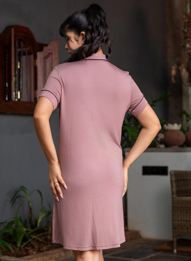 أدريا قميص نوم قصير بأكمام قصيرة من أدرايا - Image 2