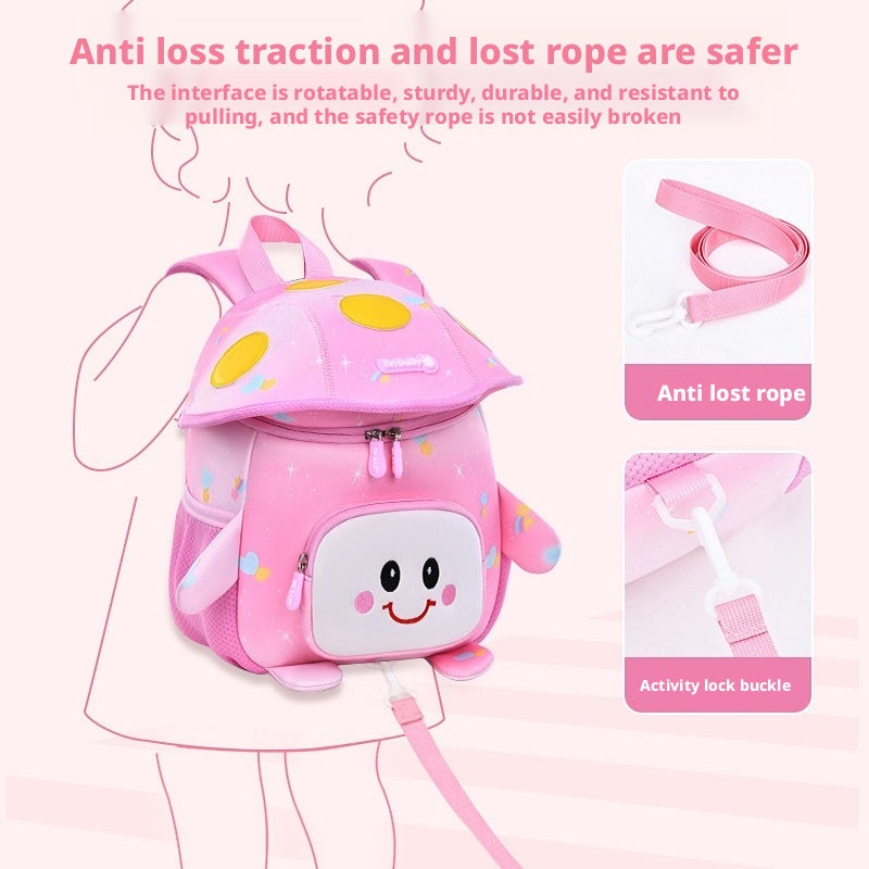Cute Cartoon Kids Backpack, Neoprene, Lightweight & Waterproof - Image 2