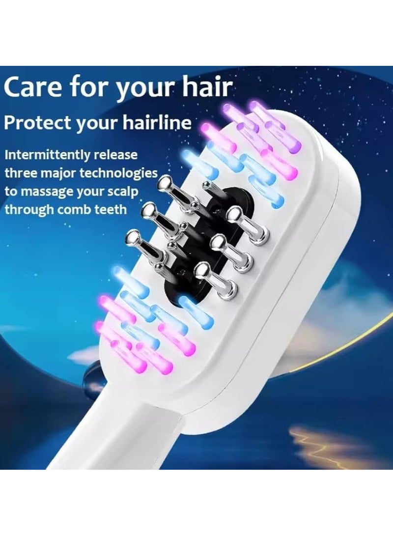 Generic Rechargeable Hair Scalp Massager With Red & Blue Light Therapy & EMS Microcurrent  - Image 2