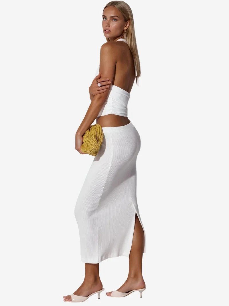 Busem BUSEM Fitted Halterneck Tie Top
