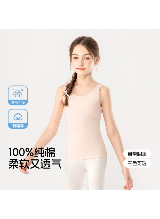 Fenton سترة بدون أكمام للبنات صيفية رقيقة قابلة للتنفس لقميص داخلي للمراهقات في مرحلة التطور الأولى - Image 3