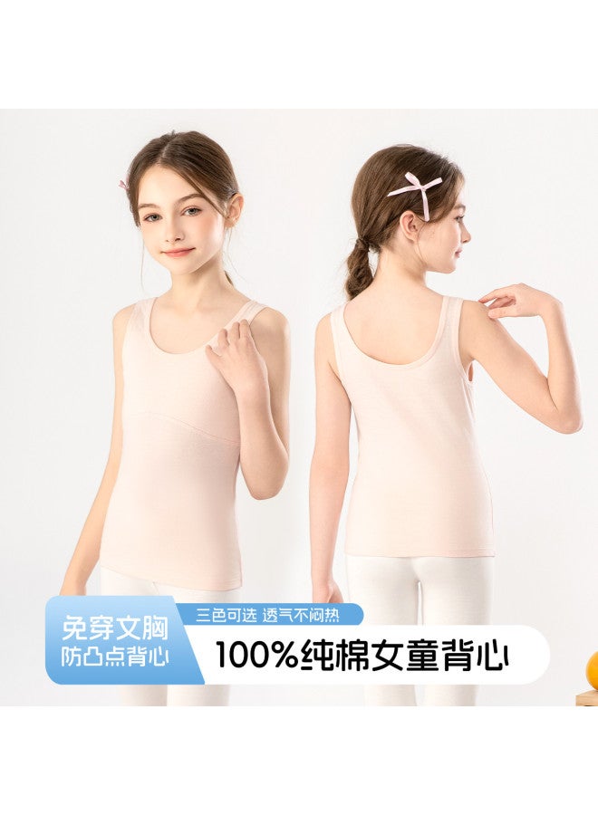 Fenton سترة بدون أكمام للبنات صيفية رقيقة قابلة للتنفس لقميص داخلي للمراهقات في مرحلة التطور الأولى - Image 2