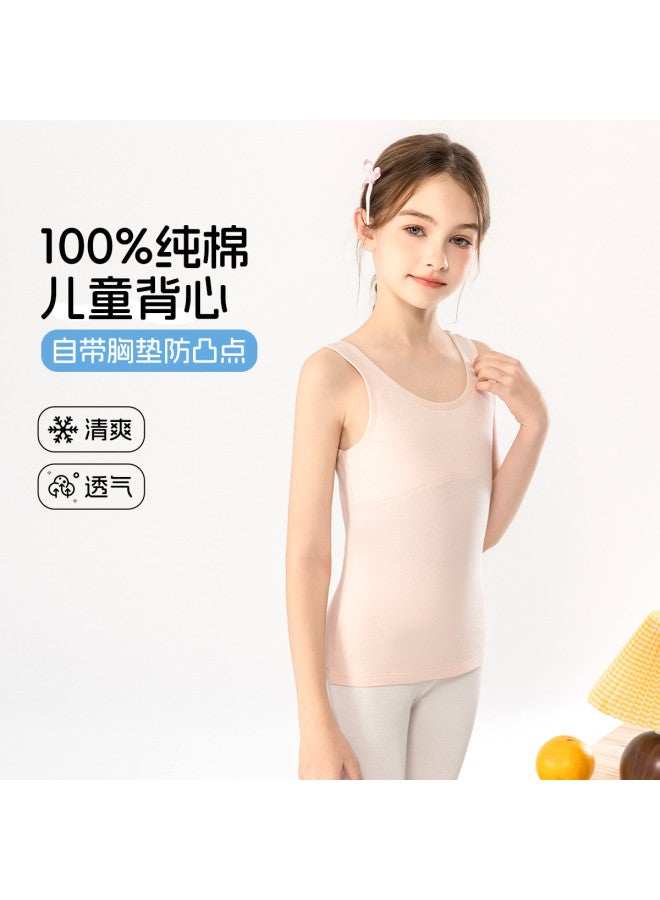 Fenton سترة بدون أكمام للبنات صيفية رقيقة قابلة للتنفس لقميص داخلي للمراهقات في مرحلة التطور الأولى - Image 4