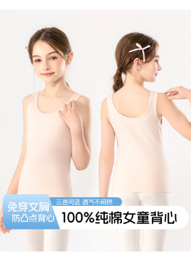 Fenton سترة بدون أكمام للبنات صيفية رقيقة قابلة للتنفس لقميص داخلي للمراهقات في مرحلة التطور الأولى - Image 1