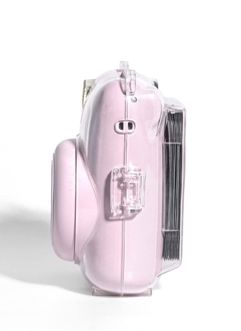 Clear Case for Fuji Instax Mini 12/Polaroid Mini 12, Case for Fujifilm Instax Mini 12 Instant Camera with Back Photos Pocket, Shoulder Strap and Beautiful Sticker - Image 4