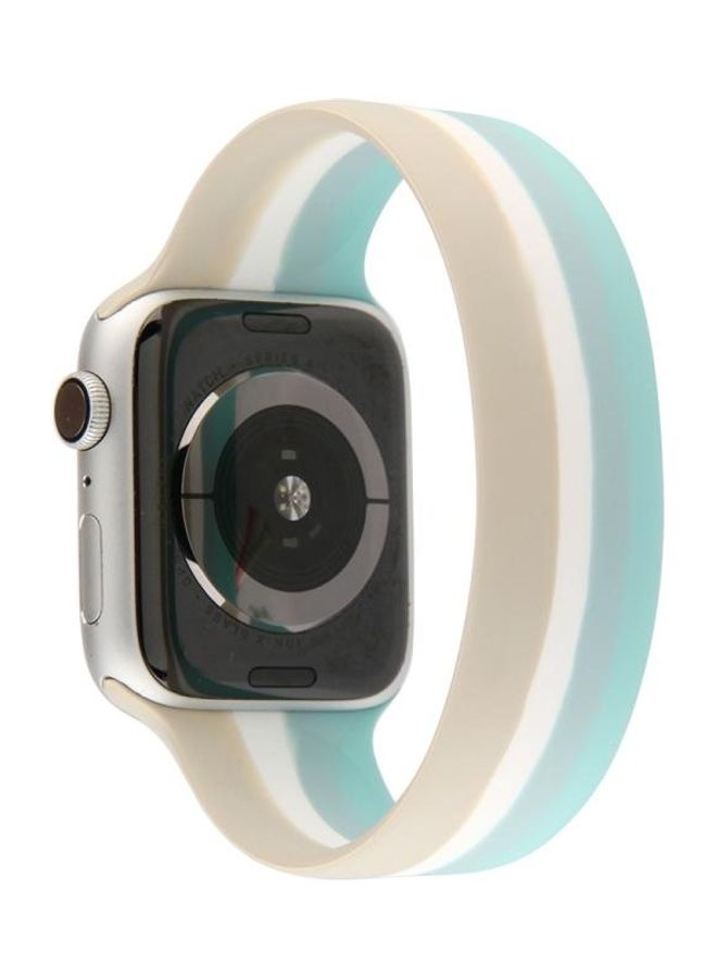 NIBEMINENT Rainbow Watchband For Apple Watch Series 7 41mm/6 & SE 5 4 40mm/3 2 1 38mm Multicolour - Image 3