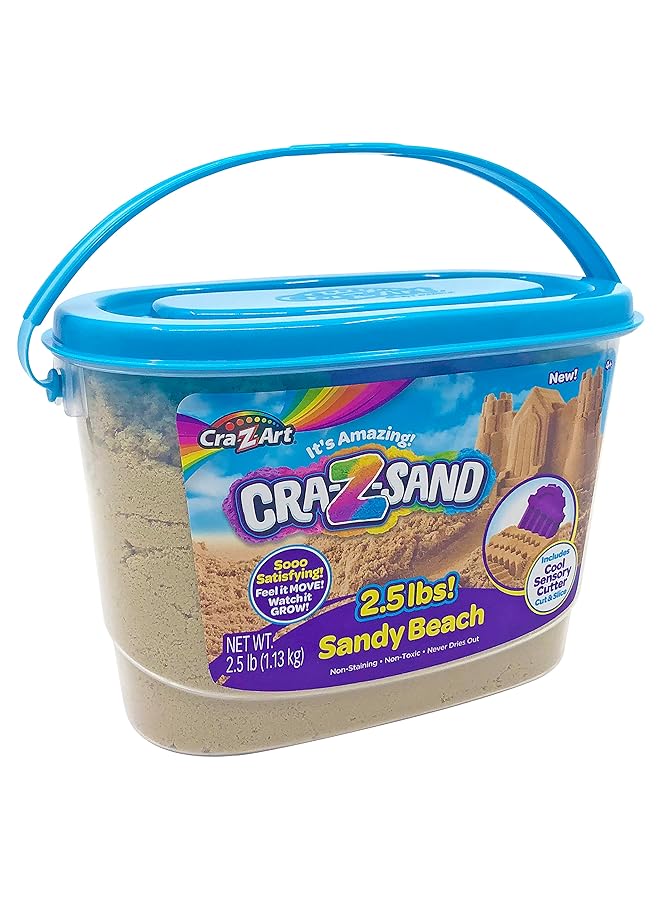 كري-زي-آرت رمل كرا زد ساندي بيتش مع ملحقاته، لون بيج، وزن 2.5 رطل، صغير، 19662 - Image 2
