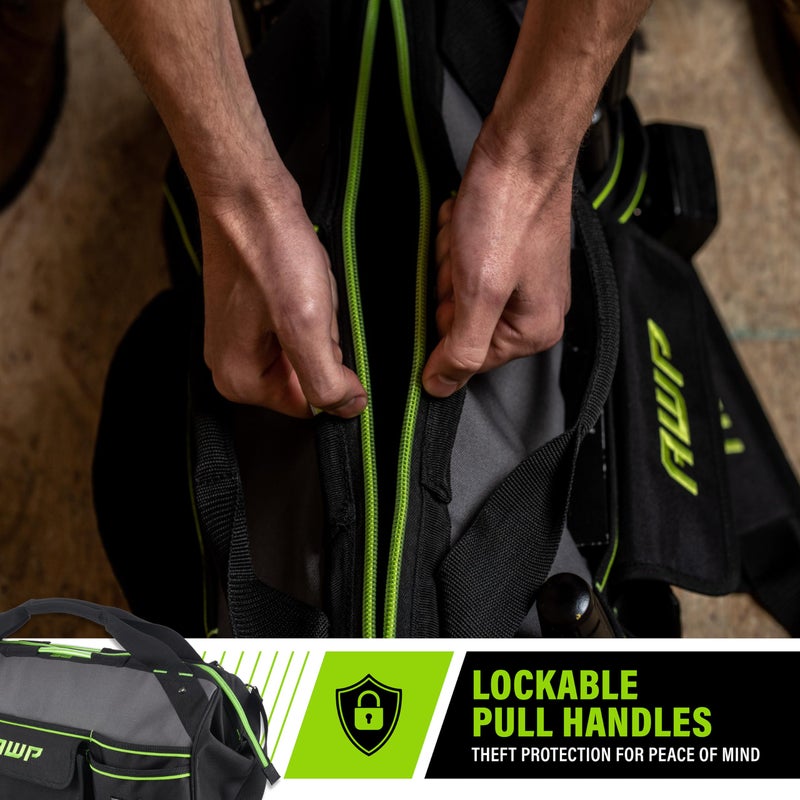 AWP TrapJaw Tool Bag 22 Inch | Wide-Open Easy Access Tool Bag with Molded Feet Base & Adjustable Shoulder Strap - Image 3