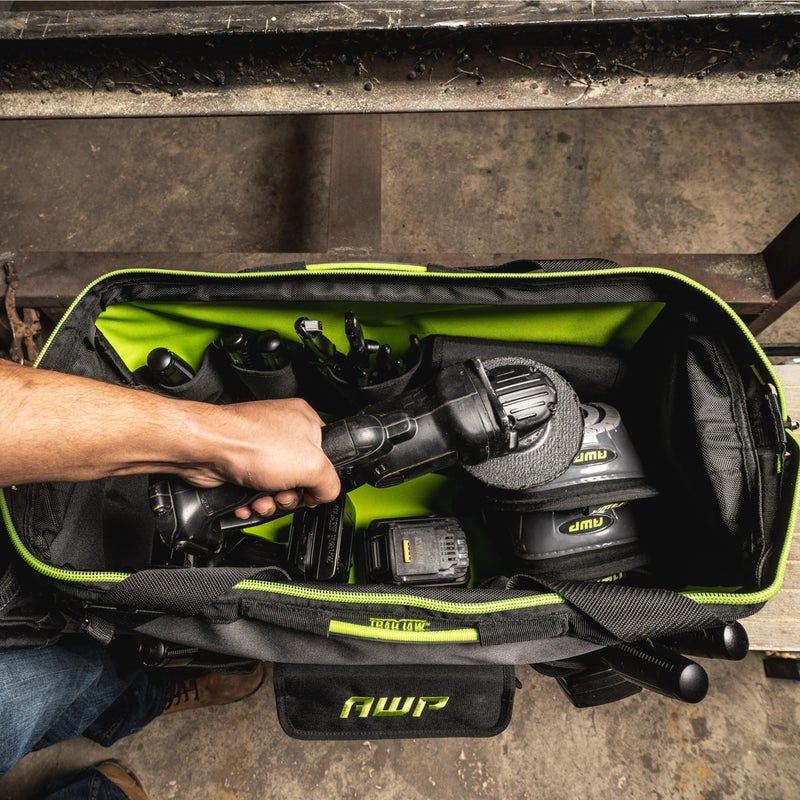 AWP TrapJaw Tool Bag 22 Inch | Wide-Open Easy Access Tool Bag with Molded Feet Base & Adjustable Shoulder Strap - Image 5
