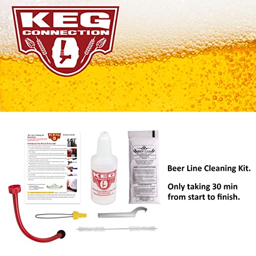 Kegconnection, LLC Kegconnection Kegerator Beer Line Cleaning Kit - Easy and Safe to Use Keg Cleaner - with Brew Clean Solution and More - Image 2