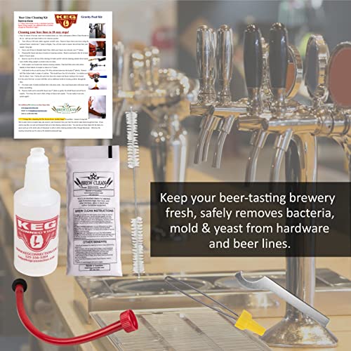 Kegconnection, LLC Kegconnection Kegerator Beer Line Cleaning Kit - Easy and Safe to Use Keg Cleaner - with Brew Clean Solution and More - Image 4