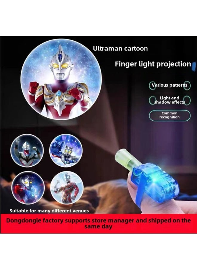 Generic - Ultraman Luminous Toy Finger Projection Lamp Boy Cartoon Pattern Flashlight Luminous Children's Day Gift-Color:My Little Pony-finger Lamp [highlight] - Image 1