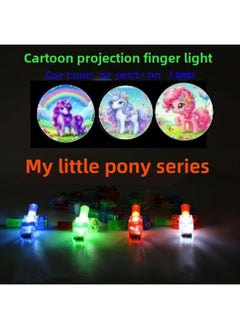 Ultraman Luminous Toy Finger Projection Lamp Boy Cartoon Pattern Flashlight Luminous Children's Day Gift-Color:My Little Pony-finger Lamp [highlight]