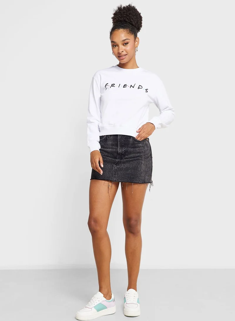 NA-KD Text Print Sweatshirt