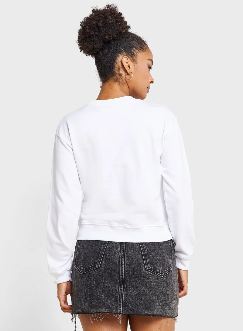 NA-KD Text Print Sweatshirt