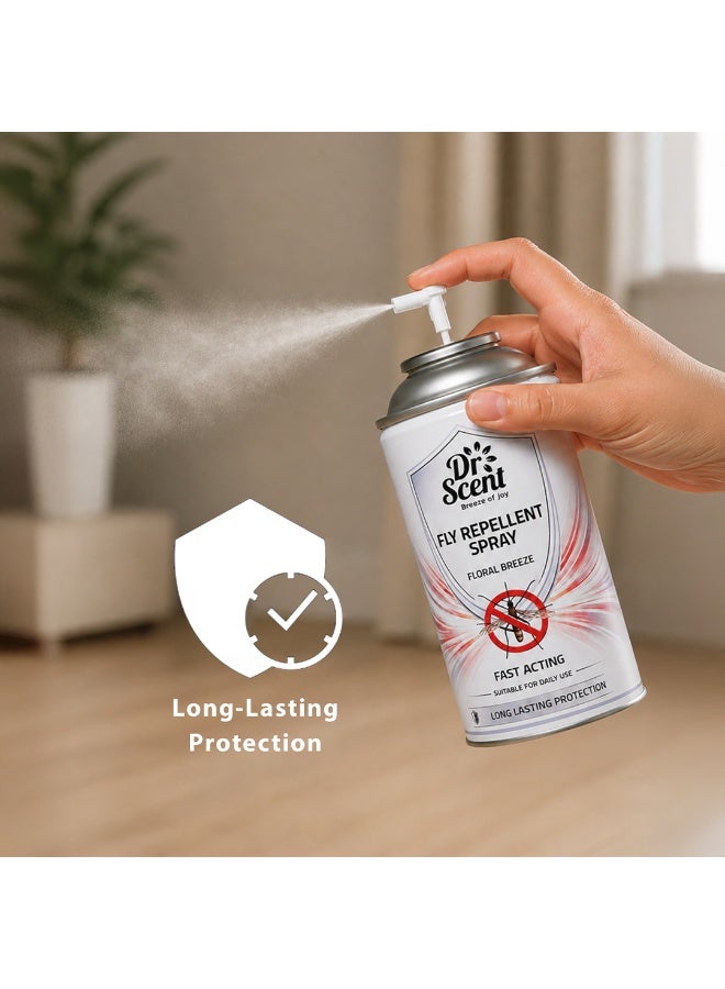 Dr Scent Breeze of Joy Air Freshener Fly Repellent (Floral Breeze) Aerosol Spray (300ml) - Image 3