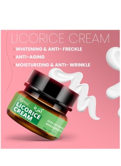 Kanza Licorice Root Cream & Serum Combo Licorice Root Cream for Face Hand & Feet Licorice Root Extract for Anti-Wrinkle Anti-Aging Dark Spot Removing Licorice Extract Skin Care Set  - Image 4