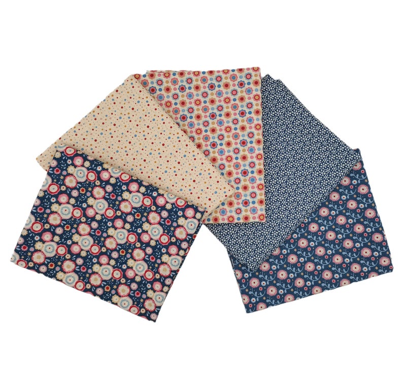iNee Candy Bloom Fat Quarters Fabric Bundles, Quilting Sewing Precut Cotton Fabric, 18 x 22 inches, Candy Bloom - Image 4