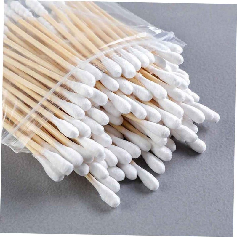 300 قطعة من أعواد القطن ذات الرأس المزدوج لإزالة المكياج وتنظيف البشرة والعناية بها للاستخدام المنزلي والسفر - Image 4