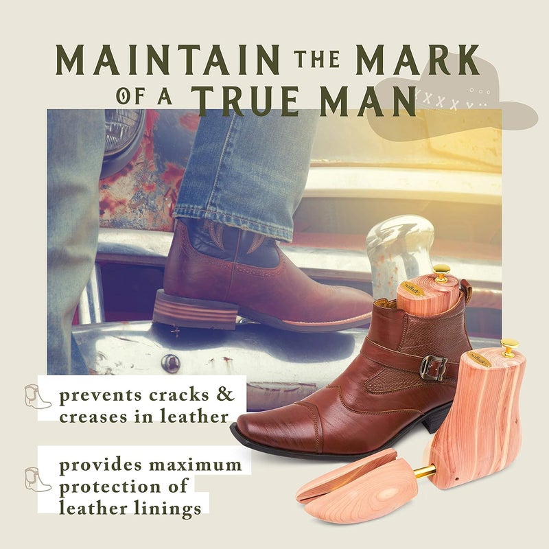 Stratton Boss Cedar Boot Tree For Men | Aromatic Red Cedar | Great Gift For Men! - Image 3
