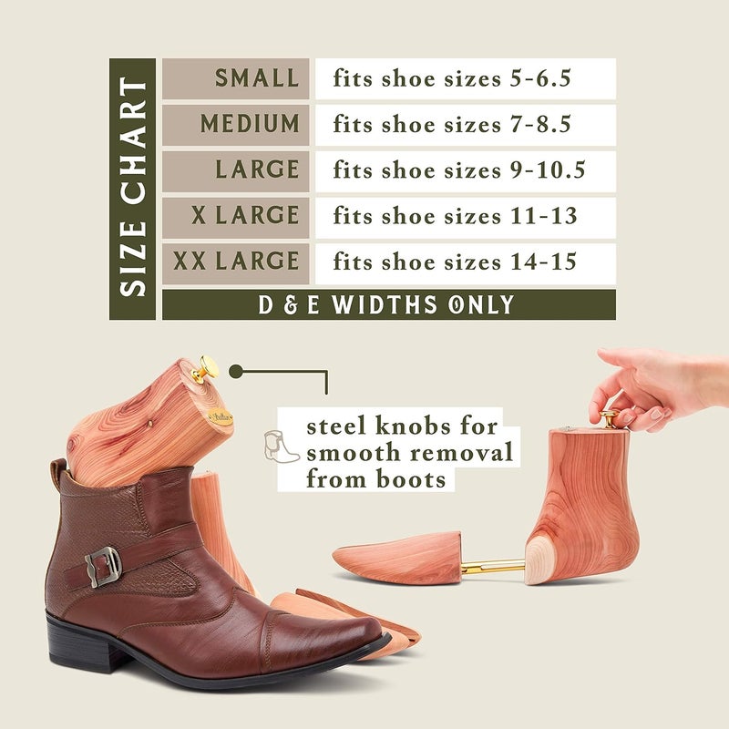 Stratton Boss Cedar Boot Tree For Men | Aromatic Red Cedar | Great Gift For Men! - Image 4