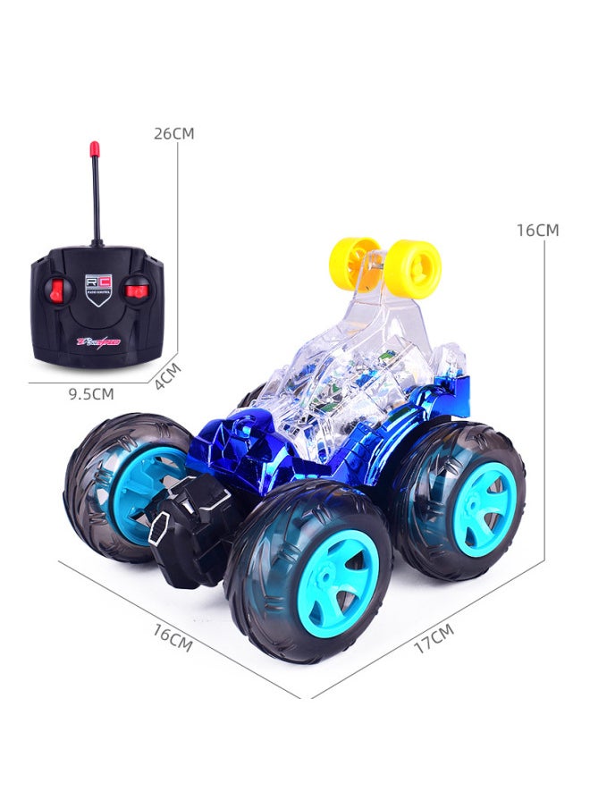 Generic Remote Control Tipper Stunt Car 360-degree Stunt Rollover Remote Control Car Children's Remote Control Toys Wholesale-Proportion:Red Dump Stunt Car  - Image 3