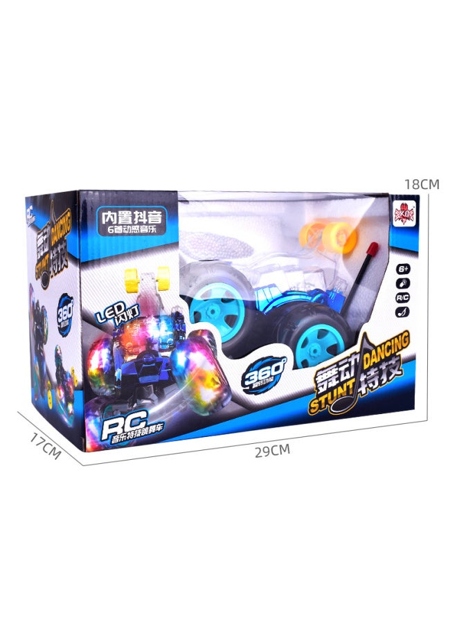 Generic Remote Control Tipper Stunt Car 360-degree Stunt Rollover Remote Control Car Children's Remote Control Toys Wholesale-Proportion:Red Dump Stunt Car  - Image 5