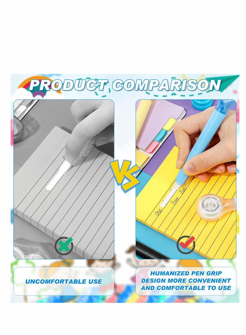 10 Pack Correction Tape Pen White out Correctional Tape, Colorful White out Tape, Correction Tape Corrector Office Supplies Error Correction Tools for School Office Supplies, 0.2 X 236 Inch