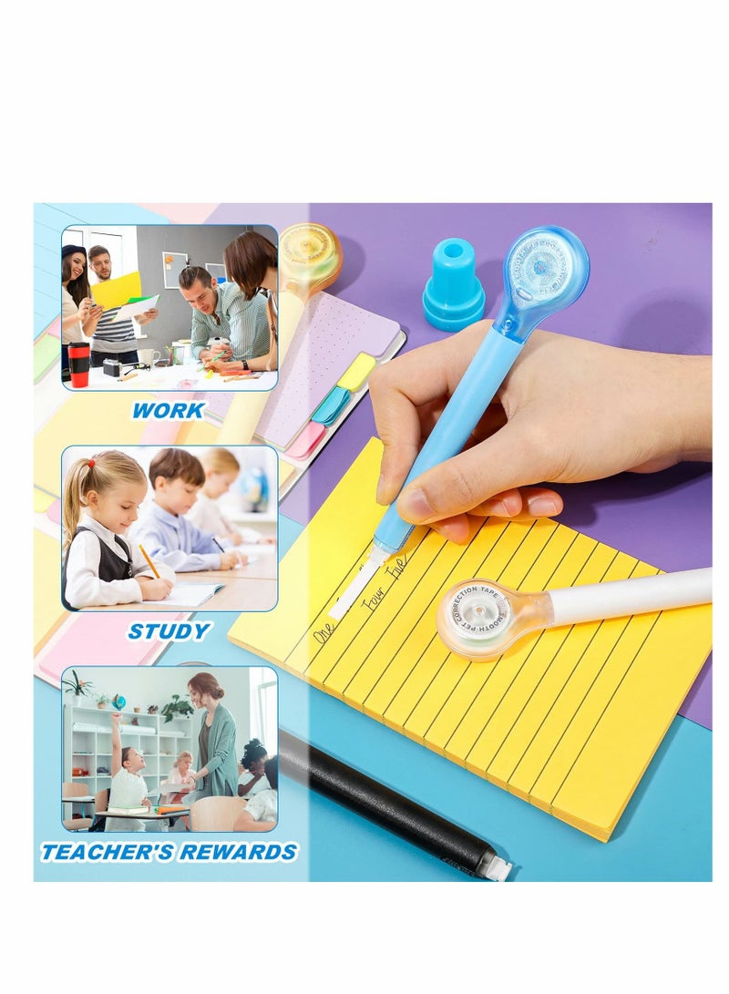 10 Pack Correction Tape Pen White out Correctional Tape, Colorful White out Tape, Correction Tape Corrector Office Supplies Error Correction Tools for School Office Supplies, 0.2 X 236 Inch