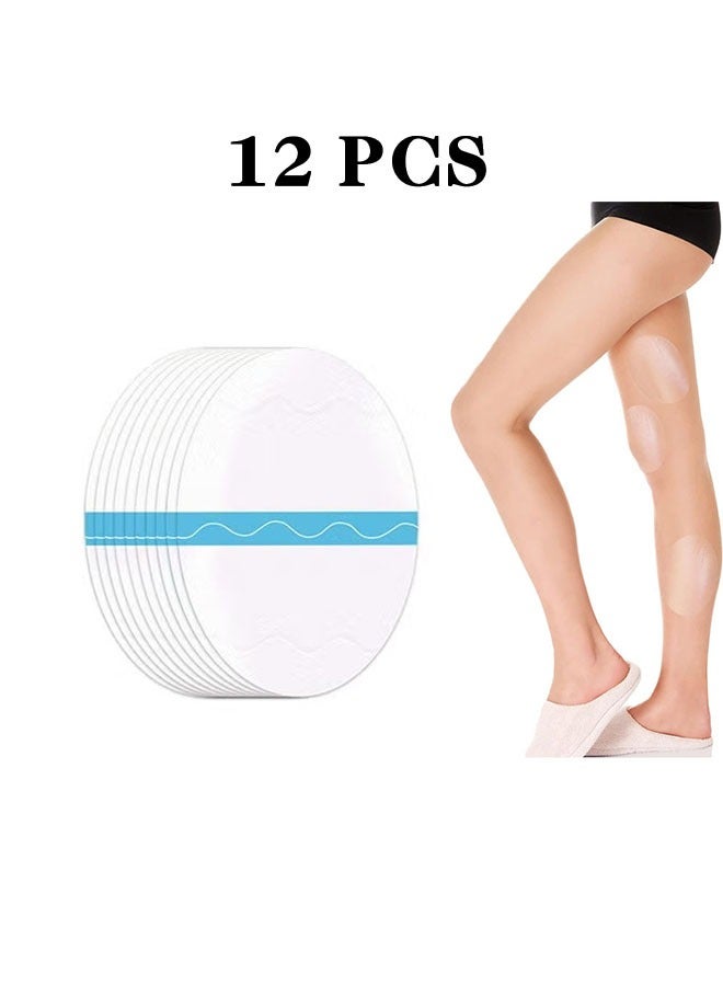 Generic 12 Pcs Thigh Inner Anti Chafing Sticker Paste Inner Thigh Anti Wear Patch Self Adhesive Wear Resistant Thigh Patch Disposable Ultra Thin Invisible Thigh Inner Anti Chafing Paste For Thigh Inner  - Image 1