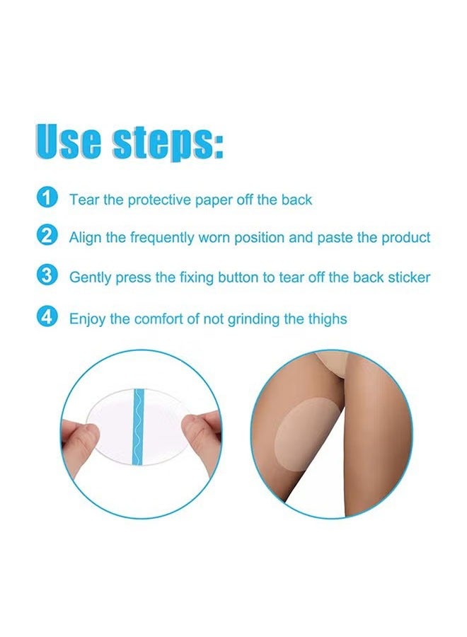 Generic 12 Pcs Thigh Inner Anti Chafing Sticker Paste Inner Thigh Anti Wear Patch Self Adhesive Wear Resistant Thigh Patch Disposable Ultra Thin Invisible Thigh Inner Anti Chafing Paste For Thigh Inner  - Image 5