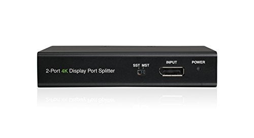 IOGEAR 2 Port DisplayPort 1.2 Multi-Monitor MST Video Splitter - 1 in x 2 Out - 4K @ 60HZ - GDPSP2 - Image 2